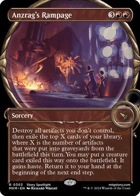 Anzrag's Rampage (Showcase) card from Murders at Karlov Manor