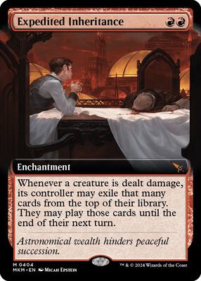 Expedited Inheritance (Extended Art) card from Murders at Karlov Manor