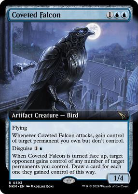 Coveted Falcon (Extended Art) card from Murders at Karlov Manor