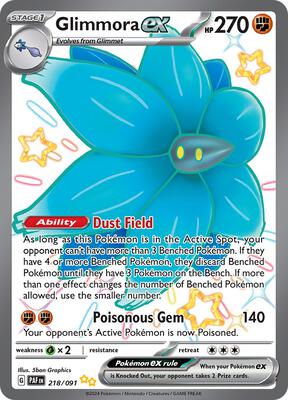 Glimmora ex card from SV: Paldean Fates