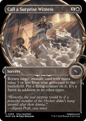 Call a Surprise Witness (Showcase) card from Murders at Karlov Manor