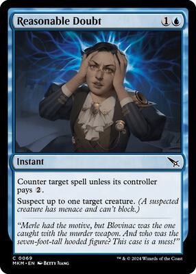 Reasonable Doubt card from Murders at Karlov Manor
