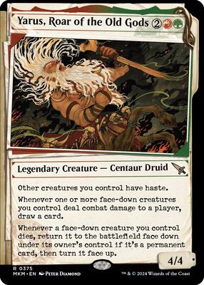 Yarus, Roar of the Old Gods (Showcase) card from Murders at Karlov Manor