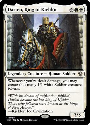 Darien, King of Kjeldor card from Commander: Murders at Karlov Manor