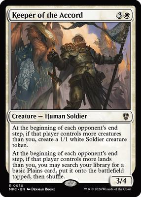 Keeper of the Accord card from Commander: Murders at Karlov Manor