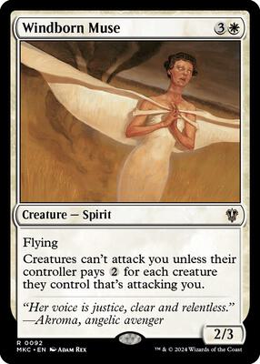 Windborn Muse card from Commander: Murders at Karlov Manor