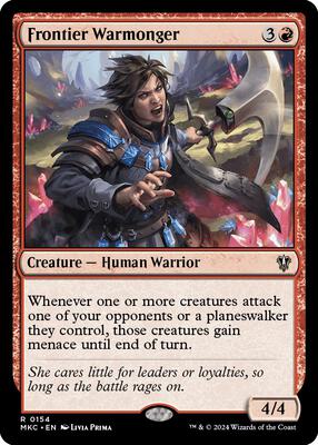 Frontier Warmonger card from Commander: Murders at Karlov Manor