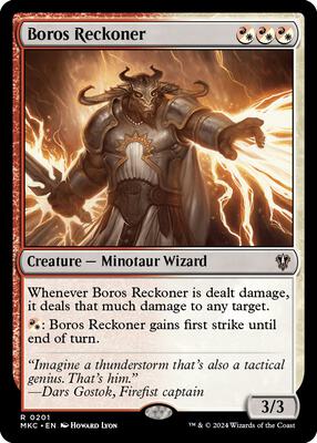 Boros Reckoner card from Commander: Murders at Karlov Manor