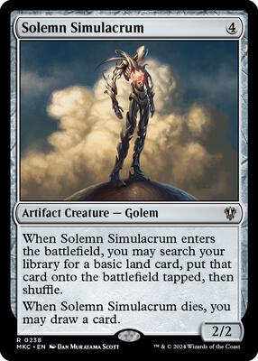 Solemn Simulacrum card from Commander: Murders at Karlov Manor