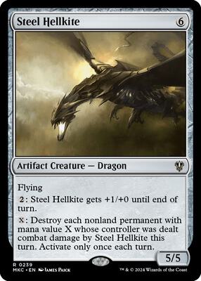 Steel Hellkite card from Commander: Murders at Karlov Manor