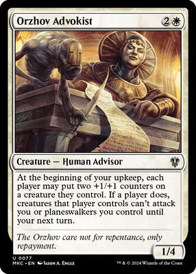 Orzhov Advokist card from Commander: Murders at Karlov Manor