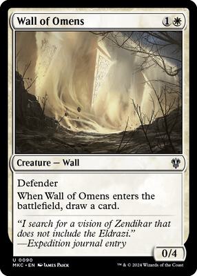 Wall of Omens card from Commander: Murders at Karlov Manor