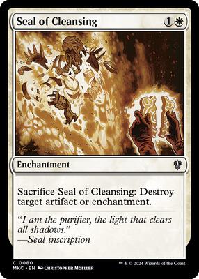 Seal of Cleansing card from Commander: Murders at Karlov Manor