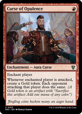 Curse of Opulence card from Commander: Murders at Karlov Manor