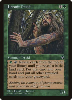 Hermit Druid card from Stronghold