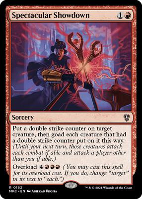 Spectacular Showdown card from Commander: Murders at Karlov Manor