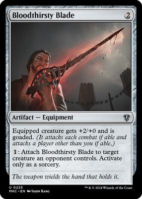 Bloodthirsty Blade card from Commander: Murders at Karlov Manor