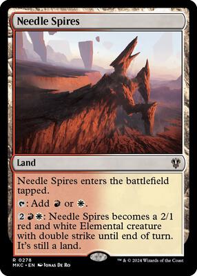 Needle Spires card from Commander: Murders at Karlov Manor
