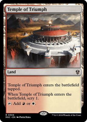 Temple of Triumph card from Commander: Murders at Karlov Manor