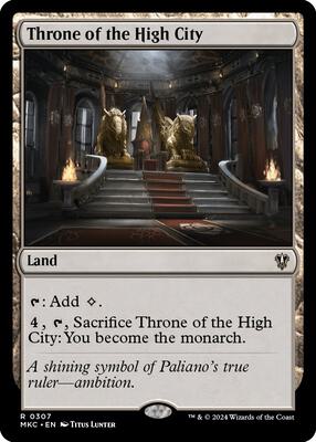 Throne of the High City card from Commander: Murders at Karlov Manor