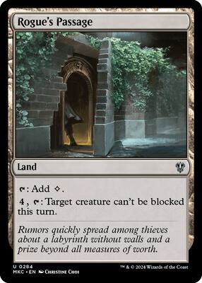 Rogue's Passage card from Commander: Murders at Karlov Manor