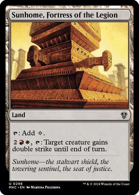 Sunhome, Fortress of the Legion card from Commander: Murders at Karlov Manor