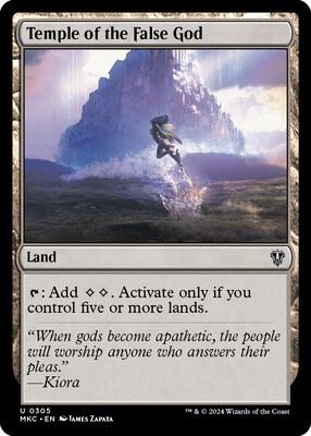 Temple of the False God card from Commander: Murders at Karlov Manor