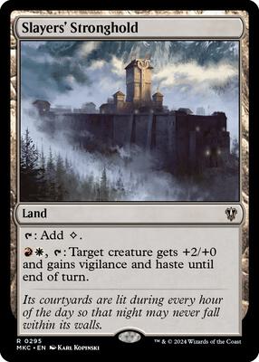 Slayers' Stronghold card from Commander: Murders at Karlov Manor