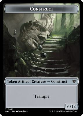 Construct // Soldier Double-Sided Token card from Commander: Murders at Karlov Manor