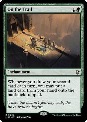 On the Trail card from Commander: Murders at Karlov Manor