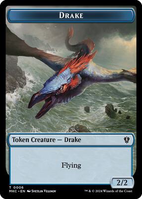 Drake // Koma's Coil Double-Sided Token card from Commander: Murders at Karlov Manor