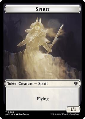 Spirit // Phyrexian Germ Double-Sided Token card from Commander: Murders at Karlov Manor