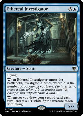 Ethereal Investigator card from Commander: Murders at Karlov Manor