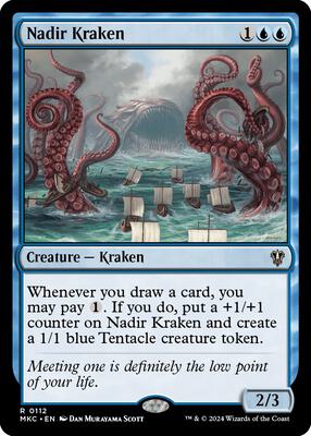 Nadir Kraken card from Commander: Murders at Karlov Manor