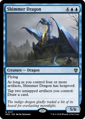 Shimmer Dragon card from Commander: Murders at Karlov Manor