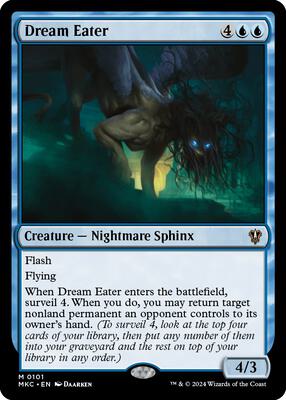 Dream Eater card from Commander: Murders at Karlov Manor