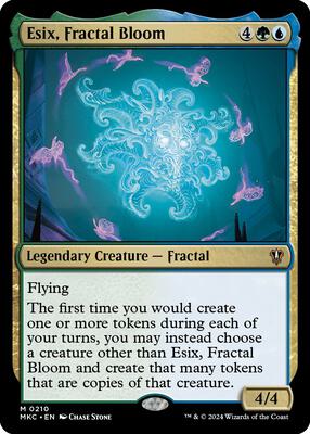 Esix, Fractal Bloom card from Commander: Murders at Karlov Manor