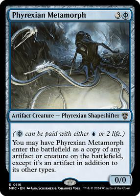 Phyrexian Metamorph card from Commander: Murders at Karlov Manor