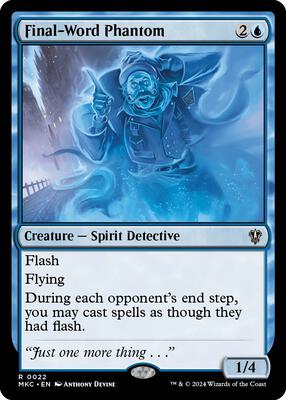 Final-Word Phantom card from Commander: Murders at Karlov Manor