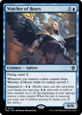 Watcher of Hours card from Commander: Murders at Karlov Manor