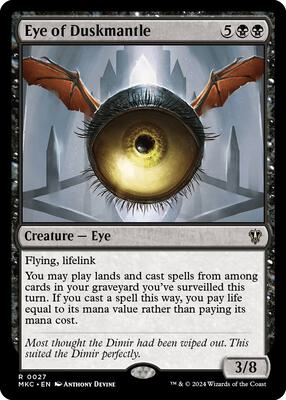 Eye of Duskmantle card from Commander: Murders at Karlov Manor