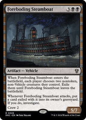 Foreboding Steamboat card from Commander: Murders at Karlov Manor