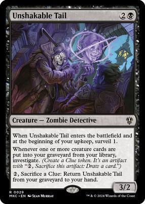 Unshakable Tail card from Commander: Murders at Karlov Manor