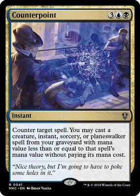 Counterpoint card from Commander: Murders at Karlov Manor
