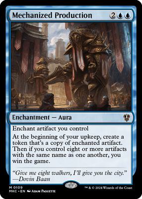 Mechanized Production card from Commander: Murders at Karlov Manor