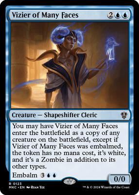 Vizier of Many Faces card from Commander: Murders at Karlov Manor