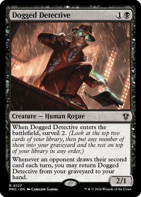 Dogged Detective card from Commander: Murders at Karlov Manor