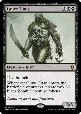 Grave Titan card from Commander: Murders at Karlov Manor