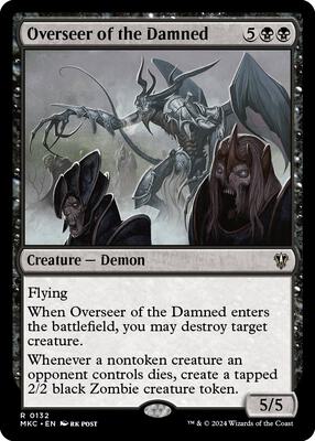 Overseer of the Damned card from Commander: Murders at Karlov Manor