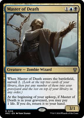 Master of Death card from Commander: Murders at Karlov Manor